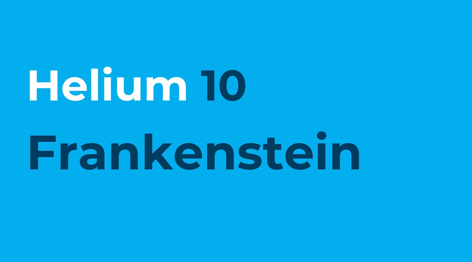 ابزار لیستینگ Frankenstein در هلیوم 10 آمازون